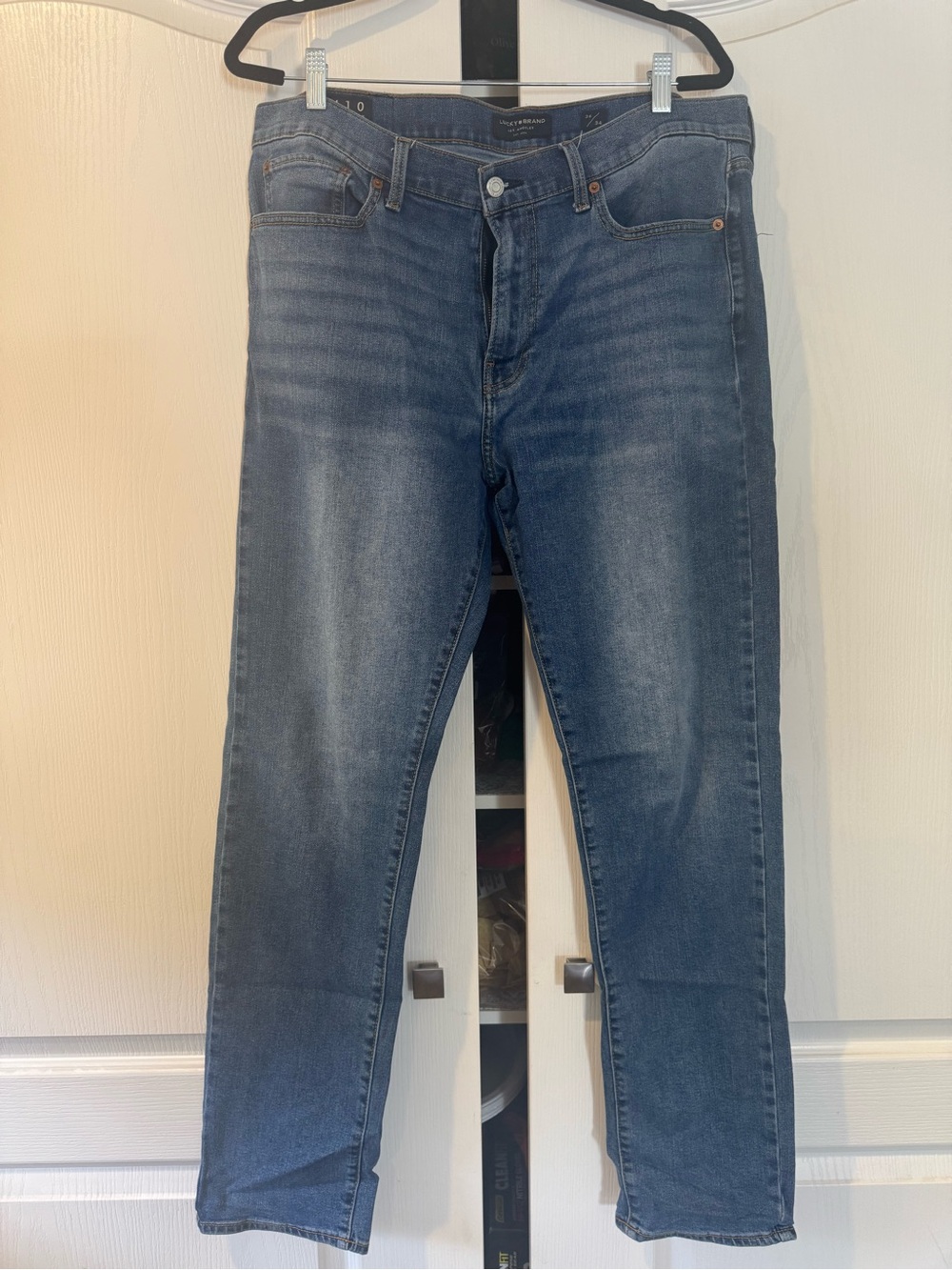 Lucky Brand Men's Faded Blue 221 Straight Jeans 36x34